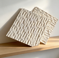 Brique murale 3D imprimée ultra-fine, motif étoile et lune, style moderne, pour extérieur, découpe sur mesure, flexible, artificielle, écologique, durable, imitation pierre