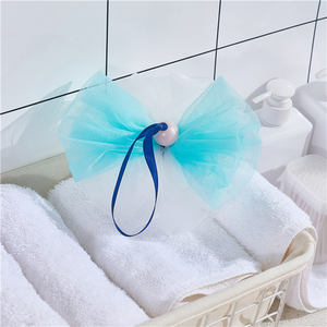 OEM Soft PE Schaum netz Loufa Bad Schwamm Dusche Bubble Maker Bouquet Ball Peeling Scrub ber E16 Kunden spezifische Schneid verarbeitung - Product Image 5