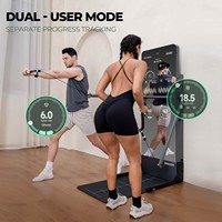 IMBODY Équipement de fitness intelligent à résistance variable pour la maison, Miroir de fitness intelligent avec IA