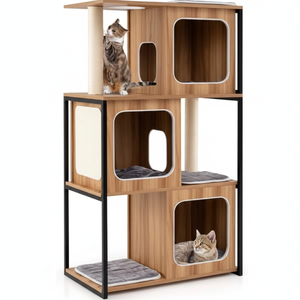 Rencontrez Cats INSTINCTS & Curiosity Multiple Comfy Spots pour chatons Sisal Board Explorations Hole Entièrement enveloppé - Product Image 1