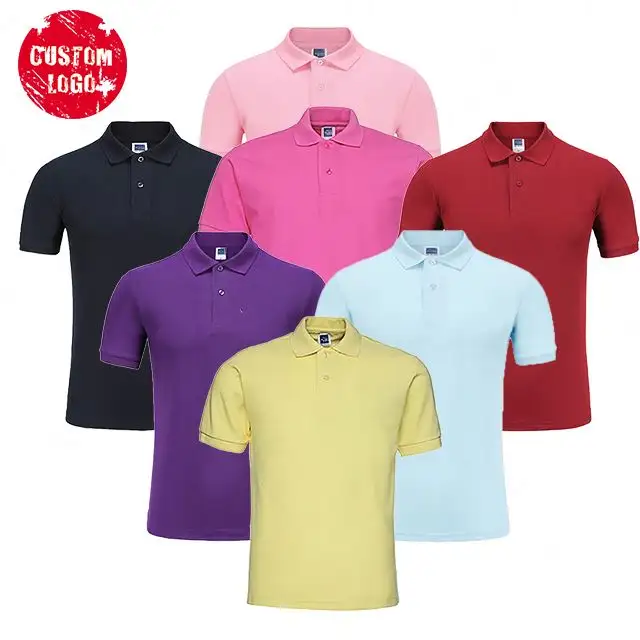 Простые полиэфирные рубашки для гольфа с сублимационной печатью и логотипом