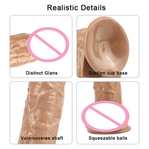 Огромные искусственные реалистичные фаллоимитаторы XXL G-spot Анальная пробка из ПВХ материала Мягкие силиконовые большие фаллоимитаторы для женщин - Product Image 3