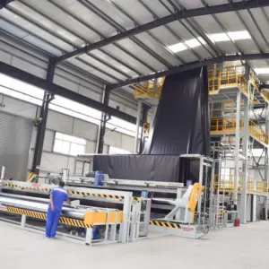 Machine de soufflage de film d'extrusion de géomembrane HDPE 3 couches 8 mètres