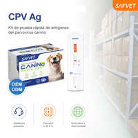 Kit de test rapide antigénique pour le parvovirus canin CPV Ag pour cliniques vétérinaires, fournisseur de kits de diagnostic canin