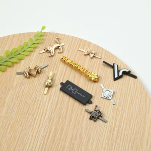 Manufacturer Customized Engraved <b>Name</b> Metal Tag Custom Handbags Metal Logo <b>Plate</b> Label for Bag Hardware - Product Image 3