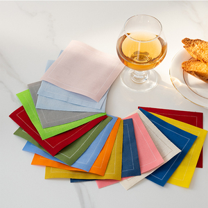 Hàng ngày màu xanh hãng hàng không Coaster vải khăn ăn dùng một lần vuông in vải xé CuộN thiên nhiên Khăn ăn - Product Image 3