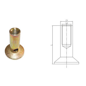 Anclaje de fijación de perno de elevación de hormigón de pie de pasador de chaveta amarillo de acero al carbono - Product Image 6