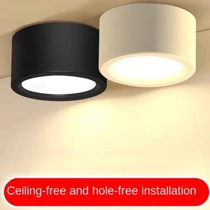 Spot LED rond Aluminium Intérieur Extérieur Hôtel Maison Couloir Cylindre Plafond Mur Montage en surface Downlights - Product Image 5