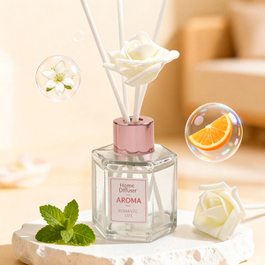 Ramo <span class=keywords><strong>de</strong></span> Rosas Pequeño, Aromaterapia Fresca para el Hogar, Ambientador sin Fuego, Adornos Aromáticos, Perfume Transfronterizo, Caja <span class=keywords><strong>de</strong></span> Regalo Transparente - Product Image 1