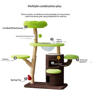 Muebles de Lujo Premium: Interesante Árbol para Gatos de Madera, Juguete para Gatos, Estructura de Madera para Escalar - Product Image 3