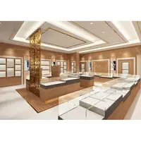 Baru Kedatangan Kayu Perhiasan Showroom Dekorasi Menampilkan Nama Menonton Tampilan Toko Desain Furniture