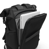 Mochila para Portátil con Logotipo Personalizado, Enrollable, Duradera, de Gran Capacidad, Informal, para Oficina
