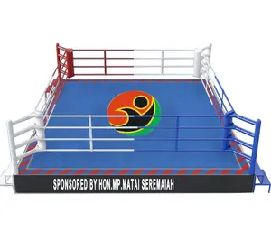 Competition wrestling ring canvas cover professional Boxing ring 7m*7m customized for sale