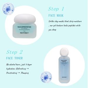 Оптовый набор для ухода за кожей лица с высококачественным медным пептидом GHK-Cu, антивозрастной, глубоко увлажняющий, восстанавливающий, 5 предметов - Product Image 4