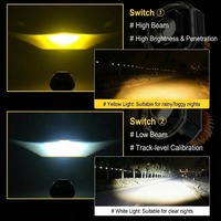 Phare LED de moto 3 pouces avec ventilateur, Angel Eye, Devil Eye, lentille intégrée, pour modification de voiture électrique
