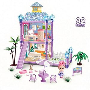 Juego de Muebles en Miniatura para Casa de Muñecas, Modelo de Casa de Madera para Armar, Escena Creativa, Regalo para Niñas y Niños - Product Image 1