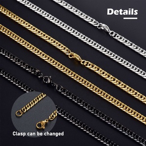 Мужская цепочка из нержавеющей стали, 4-8 мм - Product Image 3