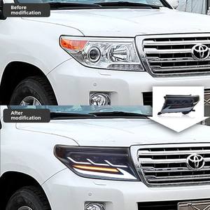 ชุดไฟหน้า LED TYPY 12V ใหม่ สำหรับรถยนต์แลนด์ครุยเซอร์ ปี 2008-2015 พร้อมไฟวิ่งกลางวันและไฟเลี้ยวแบบไหล - Product Image 2