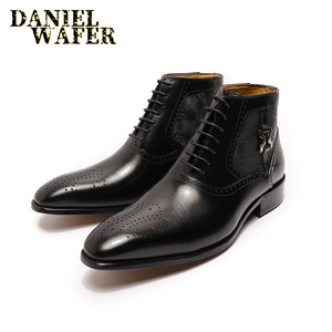 Nouvelle Arrivée Bottines Pointues en Cuir pour Hommes – Idéales pour <span class=keywords><strong>Dressage</strong></span> et Soirées - Product Image 5