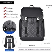 Sac à dos pour ordinateur portable en PVC pour hommes, 14 pouces, étanche, multi-usages, pour affaires et voyages, avec fermeture éclair, sac à bandoulière quotidien en polyester pour le bureau