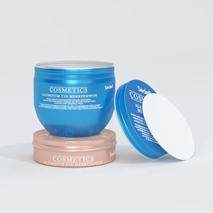 Envase Redondo de Metal para Crema, Lata de Aluminio Personalizada para Cosméticos con Tapas - Product Image 4