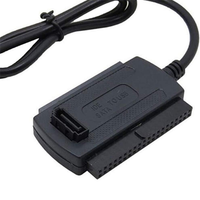 Cable USB 2.0 a SATA PATA IDE 3 en 1 Cable adaptador de unidad de estado sólido de 2,5 a 3,5 Cable adaptador USB a SATA