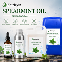 Huile Essentielle de Menthe Verte 100% Pure, Naturelle et Biologique de Qualité Cosmétique pour Soins de la Peau, Huiles Capillaires pour la Croissance et le Soin du Visage (Marque Blanche)