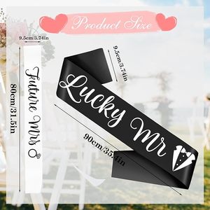 Kit de Sashs Drôles pour Future Madame et Future Monsieur, Sashs pour Future Mariée et Future Marié, Décorations pour Enterrement de Vie de Jeune Fille et Mariage - Product Image 5