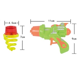 Plateau rotatif lumineux en plastique pour enfants, jouets rotatifs clignotants, <span class=keywords><strong>pistolet</strong></span> rotatif, lancement, jeu Super amusant - Product Image 4