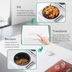 <span class=keywords><strong>Composteur</strong></span> de déchets alimentaires domestique électrique en acier inoxydable de style <span class=keywords><strong>japonais</strong></span>, sans odeur, respectueux de l'environnement, 2,5 L - Product Image 3