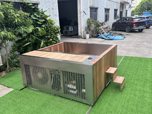 Nouvel Arrivage Bain de Glace Plongeant Froid en Bois au Design Moderne de Luxe pour 4-6 Personnes Refroidisseur Extérieur en Acier Inoxydable 304 1.5HP - Product Image 4