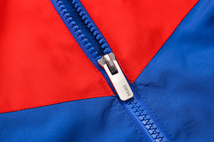 Trench Coat Rosso Traspirante Elasticizzato con Zip a un Quarto in 100% Poliestere Vendita Diretta dalla Fabbrica 2025/2026 - Product Image 5