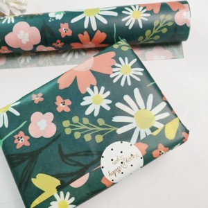 Papel <span class=keywords><strong>de</strong></span> <span class=keywords><strong>seda</strong></span> <span class=keywords><strong>de</strong></span> primavera con diseños florales coloridos únicos personalizados Papel <span class=keywords><strong>de</strong></span> regalo <span class=keywords><strong>de</strong></span> flores verdes retro Papel <span class=keywords><strong>de</strong></span> <span class=keywords><strong>seda</strong></span> a prueba <span class=keywords><strong>de</strong></span> humedad - Product Image 5