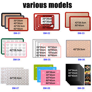 Tapis <span class=keywords><strong>de</strong></span> pâtisserie <span class=keywords><strong>réutilisable</strong></span> en Silicone, 1 pièce, perforé, personnalisé, <span class=keywords><strong>feuille</strong></span> <span class=keywords><strong>de</strong></span> <span class=keywords><strong>cuisson</strong></span> pour macarons - Product Image 6