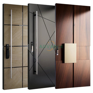 <span class=keywords><strong>Porte</strong></span> <span class=keywords><strong>d</strong></span>'<span class=keywords><strong>entrée</strong></span> de sécurité en aluminium de luxe avec panneau de verre pour villa, hôtel, appartement, <span class=keywords><strong>immeuble</strong></span> - Product Image 2