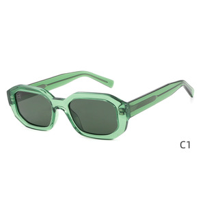 2026 Fashion Jelly Color Polarized Polygon Sun Glasses UV400 Light Weight Acetate Frame <b>Square</b> <b>Sunglasses</b> for <b>Men</b> Women - Product Image 5