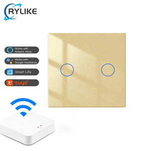 Nhà Máy Bán buôn Chất lượng cao ZigBee EU Anh 2 Gang 2 cách 3 cách tường chuyển đổi thông minh tuya thông minh màn hình cảm ứng ánh sáng chuyển đổi đối với trang chủ - Product Image 3