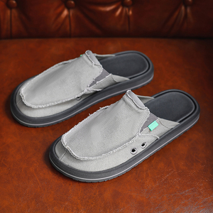Chaussons en toile pour hommes, style mules décontractées, durables, grandes tailles 39-<span class=keywords><strong>47</strong></span> - Product Image 5