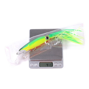 Venta al por Mayor Señuelos de Pesca JIZ001 de 14 cm 40 g para Curricán en Agua Salada, Faldas de Calamar Pulpo Luminosas y Realistas para Atún y Marlín - Product Image 5