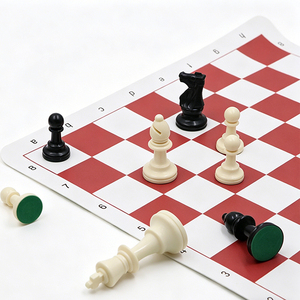 Set di <span class=keywords><strong>Scacchi</strong></span> in Pelle 51*51cm, Scacchiera Pieghevole Portatile, Accessori per Gioco da Tavolo per <span class=keywords><strong>Principianti</strong></span>, Vendita all'Ingrosso - Product Image 1
