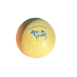 4.7 Inch Butter Milk Flavored Bun Yellow Faux Food Model Asmr Video Props Sound Cute Squishy Play Soft Sticky Hand Bouncy Gift - Product Image 1