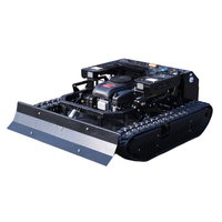 Tondeuse à gazon industrielle YJC YGC-900 à chenilles, télécommandée, diesel 4 temps, 452 cm³, sans fil, autopropulsée, couple élevé 5000W, zéro déplacement