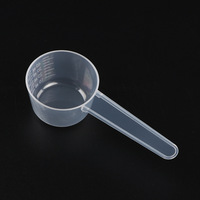 Cuillère doseuse transparente de qualité alimentaire 20g-40ml, cuillère en plastique de laboratoire avec échelle graduée 10ml-40ml pour café, lait en poudre, liquides