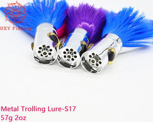Señuelo de Pesca SXY FISHING S17 de 10 Pulgadas, Señuelo de PVC para Pesca en Aguas Profundas, Señuelo de Cabeza de Plástico para Pesca de Grandes Peces, Señuelo de Arrastre para Marlin, Atún y Lubina - Product Image 3