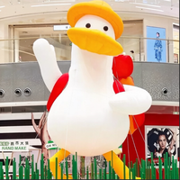Modèle géant gonflable de canard blanc publicitaire, ballon animal gonflable, décoration de cygne gonflable pour événement
