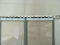 Système de fixation robuste pour rideaux en bande PVC, SS304 /SS201, résistant à la rouille et à la corrosion, type EU