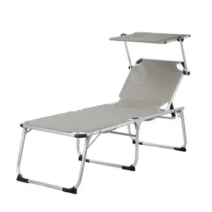 Buena venta barato al aire libre cama plegable cama individual ocio Camping playa tumbona Chaise