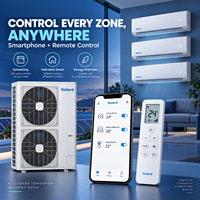 Système de climatisation multi-split solaire hors réseau 48V DC OEM avec batterie LiFePO4, contrôleur MPPT et panneaux solaires pour la maison