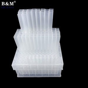 Plaque d'extraction d'acides nucléiques détachable à 96 puits de 3 ml, colonne carrée (cercle supérieur et inférieur) avec base de plaque à 96 puits - Product Image 3