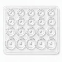 Plateau intérieur en blister PET pour kits d'accessoires de quincaillerie avec impression personnalisée, emballage à cavité moulée, boîte transparente